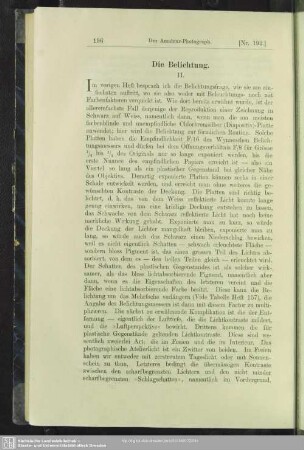 Die Belichtung