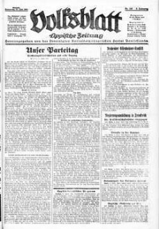 Volksblatt : Lippische Zeitung, Detmold