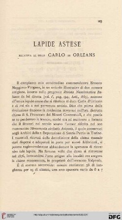 3: Lapide astese relativa al duca Carlo di Orleans