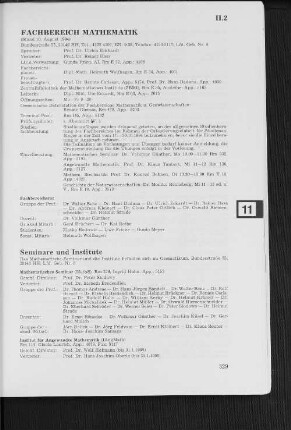Fachbereich Mathematik