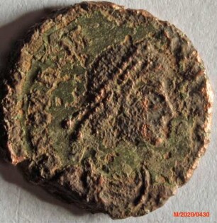 Römische Münze, Nominal Centenionalis, Prägeherr Gratian, Prägeort Arles, Original