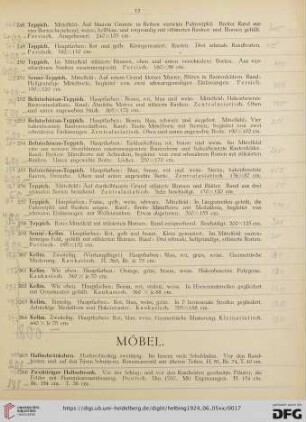 Möbel (Nr. 265-298)