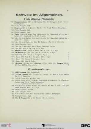 Schweiz im Allgemeinen (Nr. 956-999)