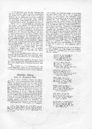 Öffentliche Sitzung vom 14. Dezember 1918