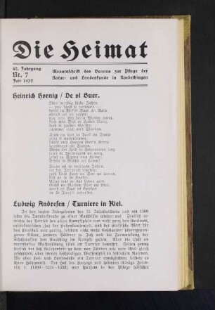 42. Jahrgang, Nr. 7, Juli 1932