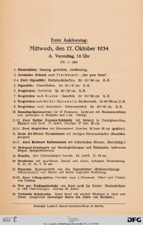 Mittwoch, den 17. Oktober 1934 (Nr. 1-518)