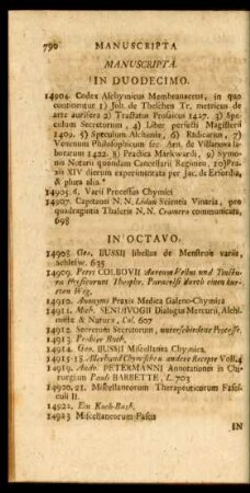 Manuscripta