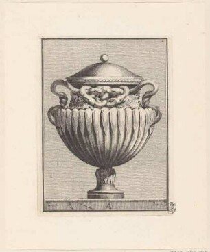 Vase, dekoriert mit Schlangen, aus der Folge "Suite de Vases", Bl. 6