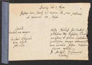 Benedict Carpzov (1595-1666) Autographen: Schriftstücke - BSB Autogr.Cim. Carpzov, Benedict
