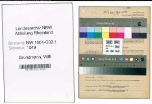 Entnazifizierung Willi Grundmann , geb. 11.07.1898 (Verw.Angestellter)