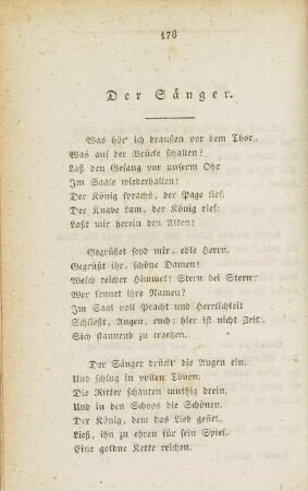 Der Sänger.
