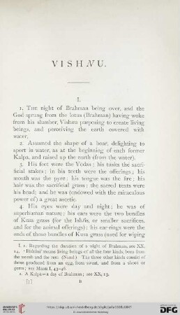 I. Vishnu and the goddess of the earth … IV. Weights …