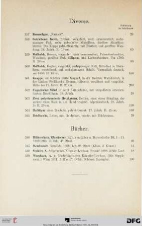 Diverse (Nr. 557-565)