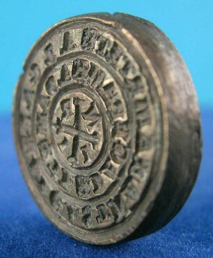 Schriftsiegel einer Privatperson "Erde, Feuer, Luft, Wasser. Wissenschaft und Meister der Bindung. Vierbuchstabenwort, König, Du bist mächtig in Ewigkeit, Herr, Du bist mächtig in Ewigkeit, Herr und Satan."