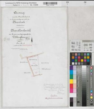 Völlinghausen (Erwitte), Zusammenlegung der Völlinghauser Heide, Bl. 3 Brouillonkarte I Berenbrock Flur 3
