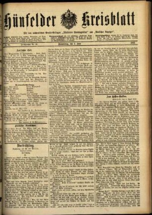 Ausgabe vom Donnerstag, den 05. Juni 1913.