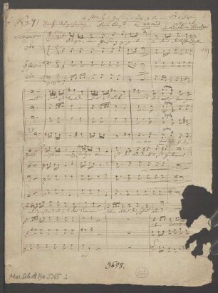 Partsongs, V (4), KWV 7109 - BSB Mus.Schott.Ha 3365-2 : [caption title, p. 1] 4 stimmige Gesänge für 2 Tenor & 2 Baß[stimmen] // Musick // von Conradin Kreutzer