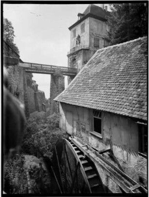 Meersburg Neues Schloss Schlossmühle Wasserrad (1620 erbaut)