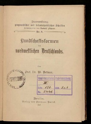 Landschaftsformen des nordwestlichen Deutschlands