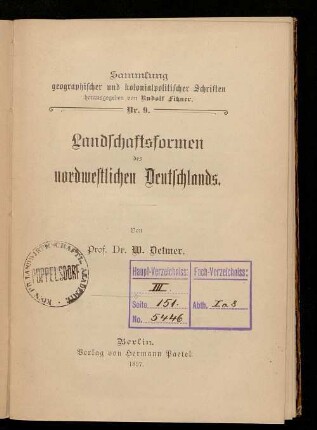Landschaftsformen des nordwestlichen Deutschlands