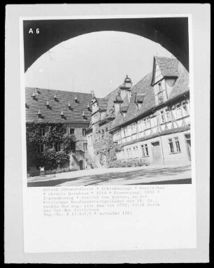 Schloss Erbach — Kanzleibau