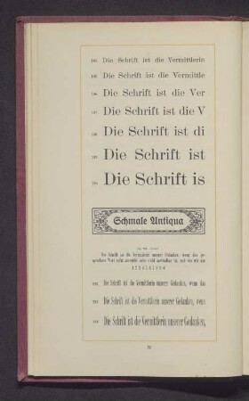 Schmale Antiqua