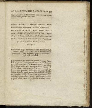 Petri Lambecii Hamburgensis Commentariorum de Agustissima Bibliotheca..., Adami Francisci Kollarii,...