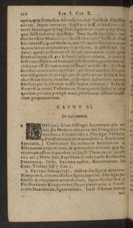 Caput XI. De Sacramentis.