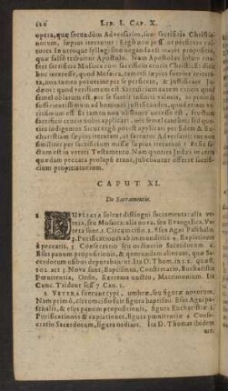 Caput XI. De Sacramentis.