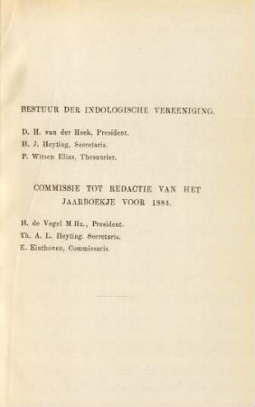 Bestuur der indologische Vereeniging