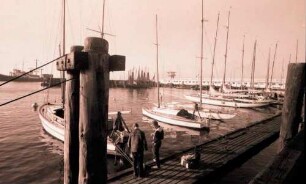 Cuxhaven: Segelyachten im Hafen
