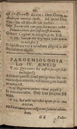 Paroemiologia Lib. IV. Aeneid.
