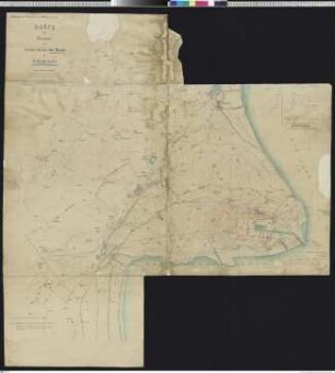 Karte des Terrains auf beiden Seiten der Maade bei Wilhelmshaven. bearbeitet von Paetz 1875