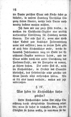 IV. Was haben die Kirchenbücher bisher geleistet?