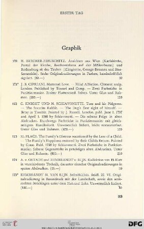 Graphik (Nr. 170-184)