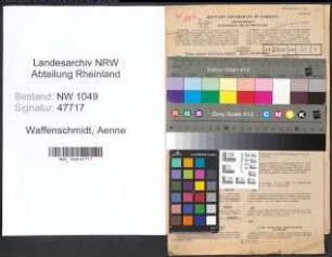 Entnazifizierung Aenne Waffenschmidt , geb. 23.04.1906 ()