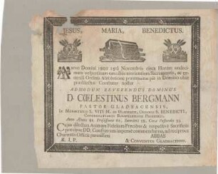 Bergmann, Coelestinus