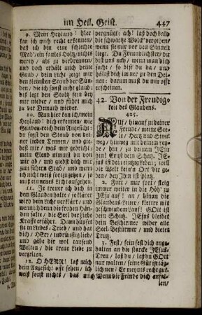 42. Von der Freudigkeit des Glaubens. - 44. Von der wahren Weißheit.