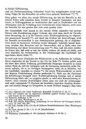 b) Soziale Diffamierung