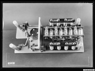 Hochspannungsanlage 60 KV HA1, Draufsicht auf Einschub, Foto 1960