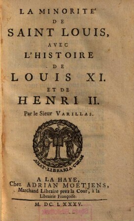 La Minorité De Saint Louis