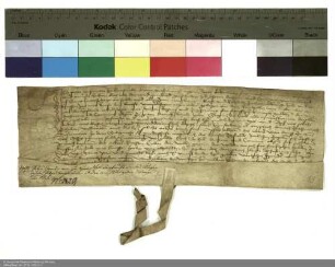 Peter Großmann verkauft Dechant Johann und dem Konvent von Petersberg einen Acker am Künzeller Weg