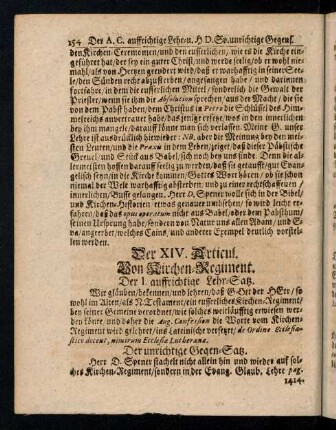 154-162, Der XIV. - XV. Articul