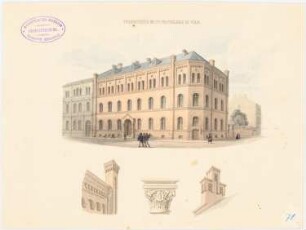 Pfarrschule St. Pantaleon, Köln: Perspektivische Ansicht