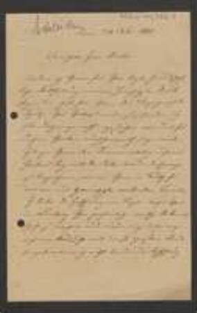 Brief von Matthias Jacob Schleiden an Unbekannt
