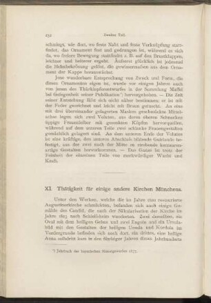 XI. Thätigkeit für einige andere Kirchen Münchens.
