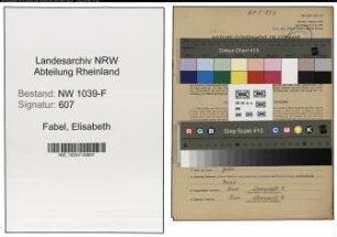 Entnazifizierung Elisabeth Fabel , geb. 01.12.1919 (Lebensmittelhaendlerin)