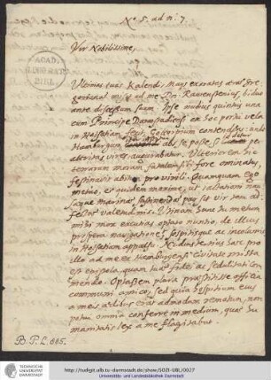 Nicolaus Heinsius (Stockholm) an Stanisław Lubieniecki (Hamburg), 20. Mai 1666