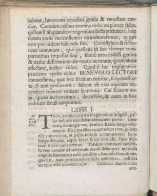 Casus I. [bis Casus X.]