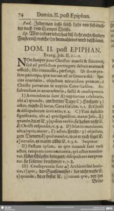Dom. II. post Epiphan. Evang. Joh. II. 1-11